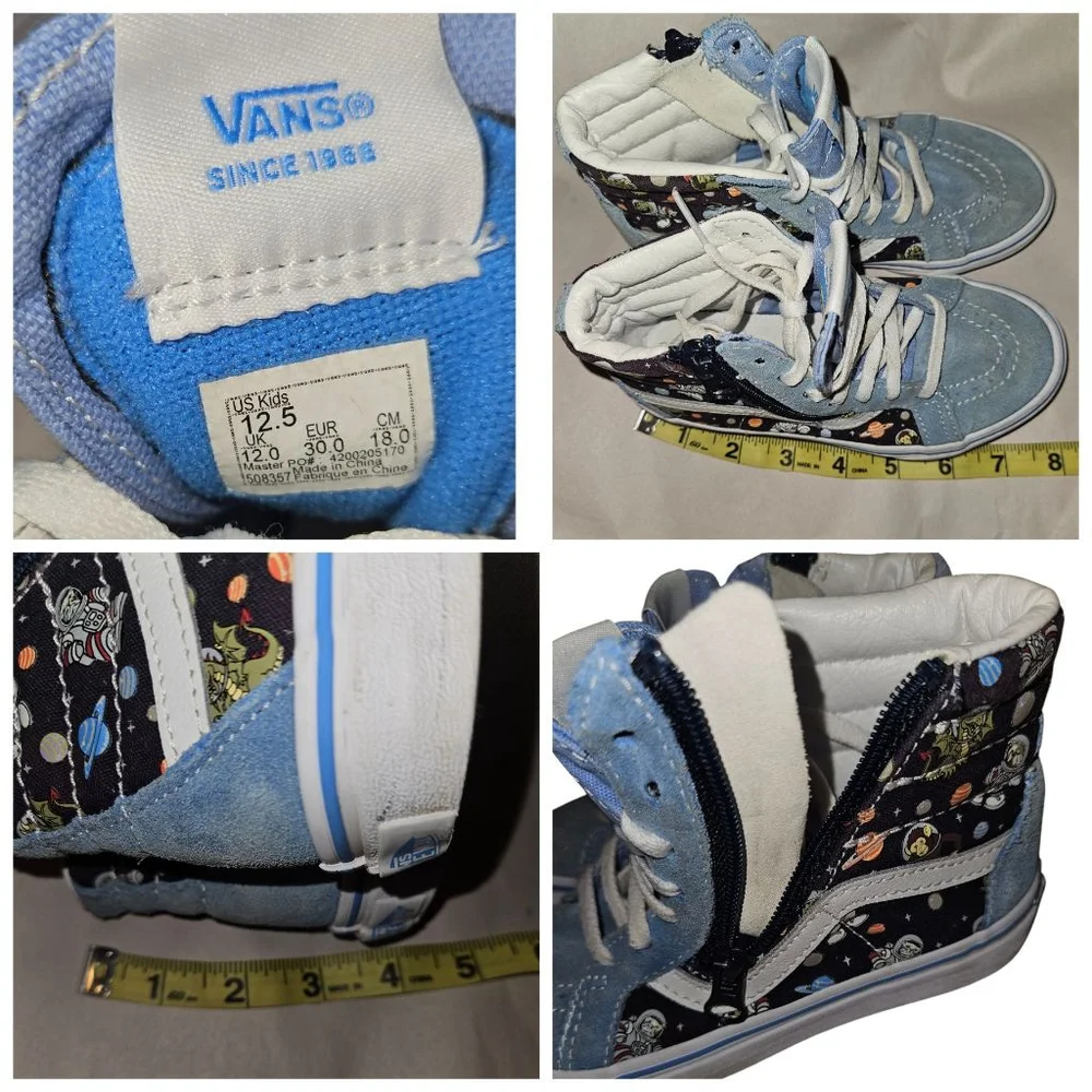 Vans Off The Wall Astronaut High Top Sneakers Size 12.5